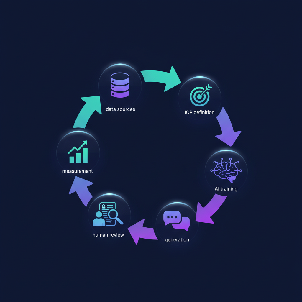 Six-step framework for deploying AI personalised outbound