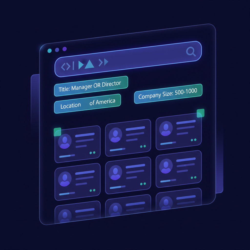 Build targeted prospect lists with Boolean search